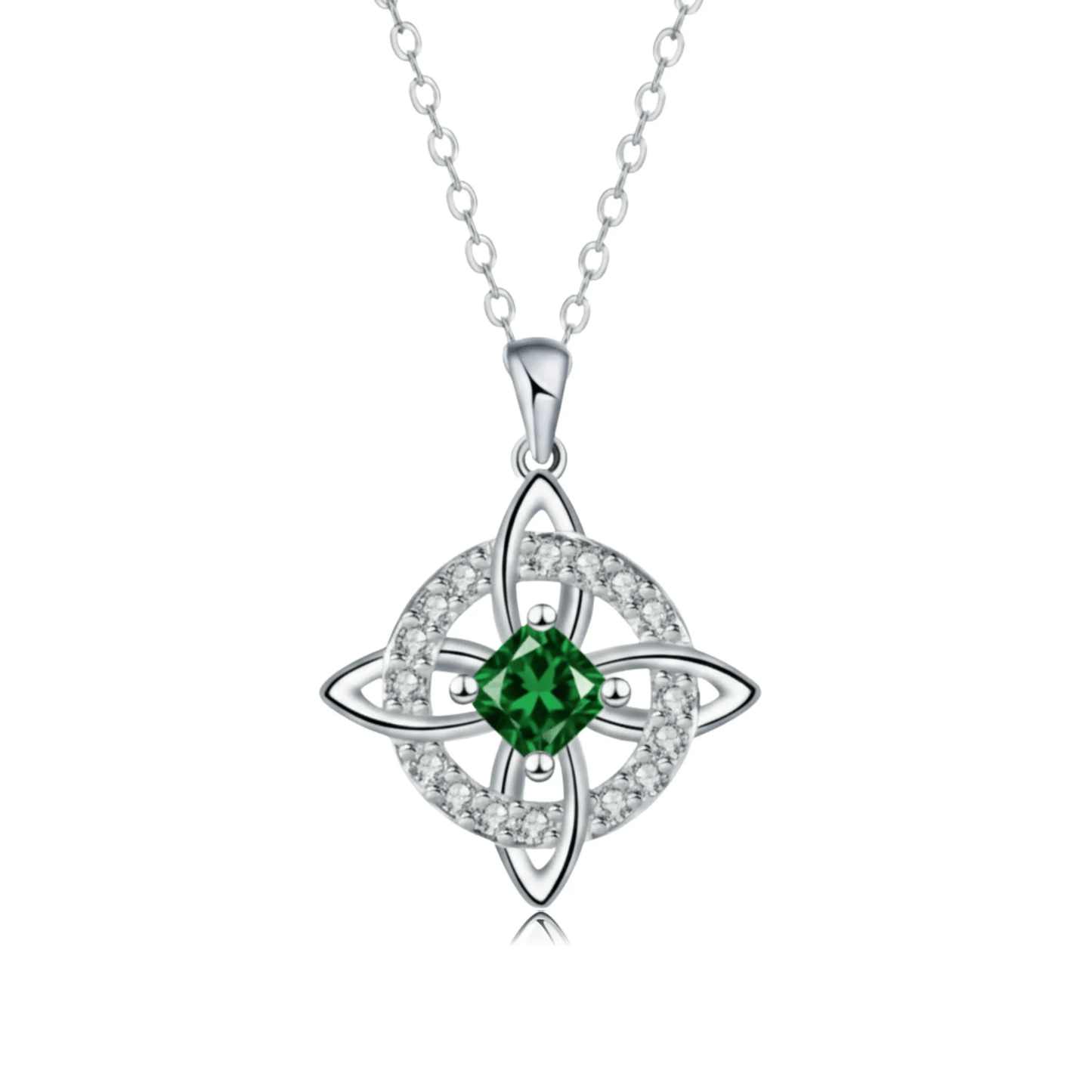 Mystical Birthstone Witches Knot Necklace – Natural Crystal🔮💞Protect Your Loved Ones
