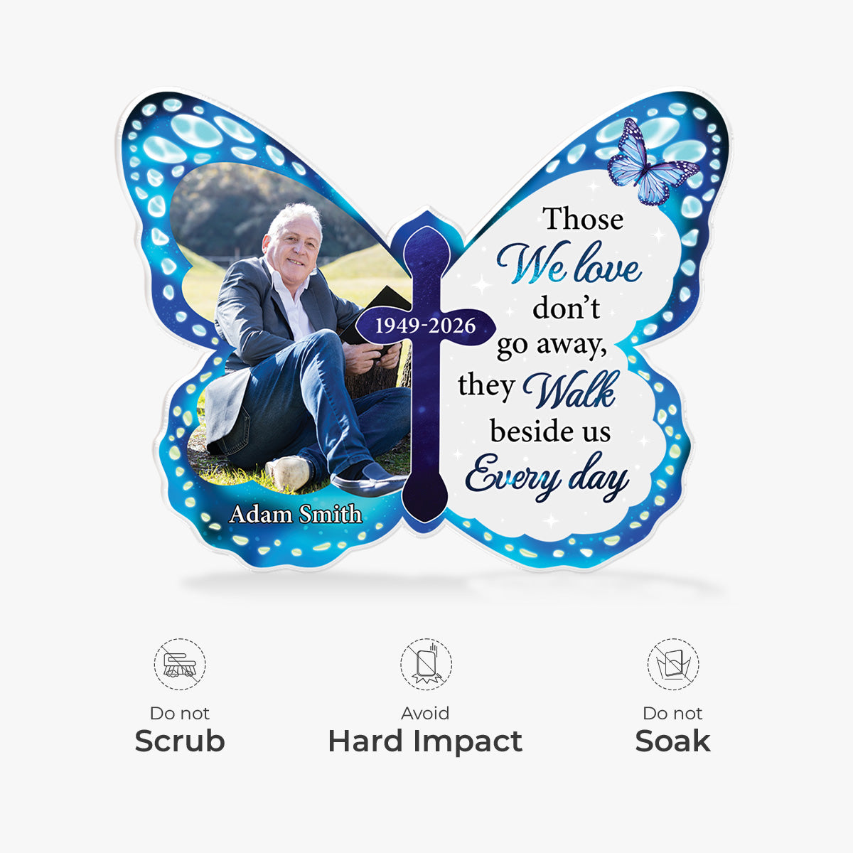 Personalised I'm Always With You Memorial Acrylic Plaque with Photo for Him/Her