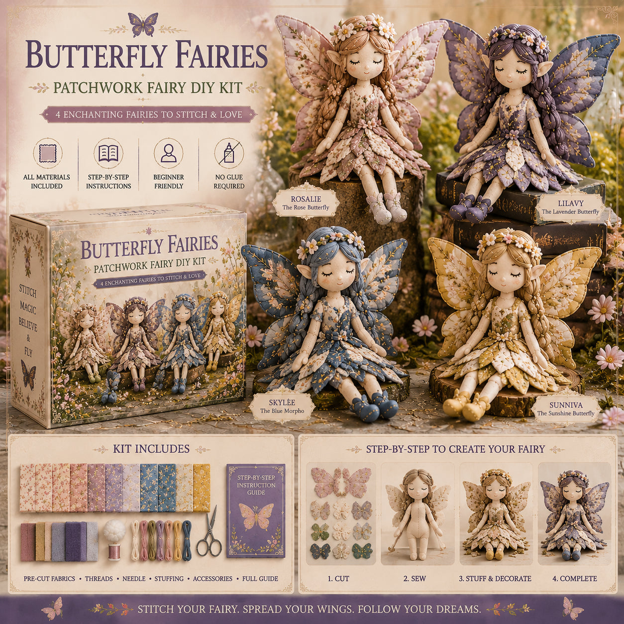 🦋Fairy Patchwork DIY Collection ✨