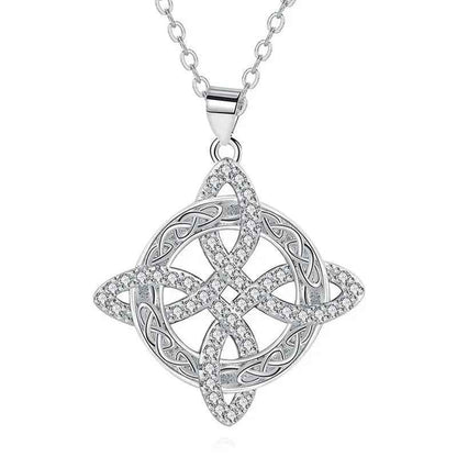 Mystical Birthstone Witches Knot Necklace – Natural Crystal🔮💞Protect Your Loved Ones